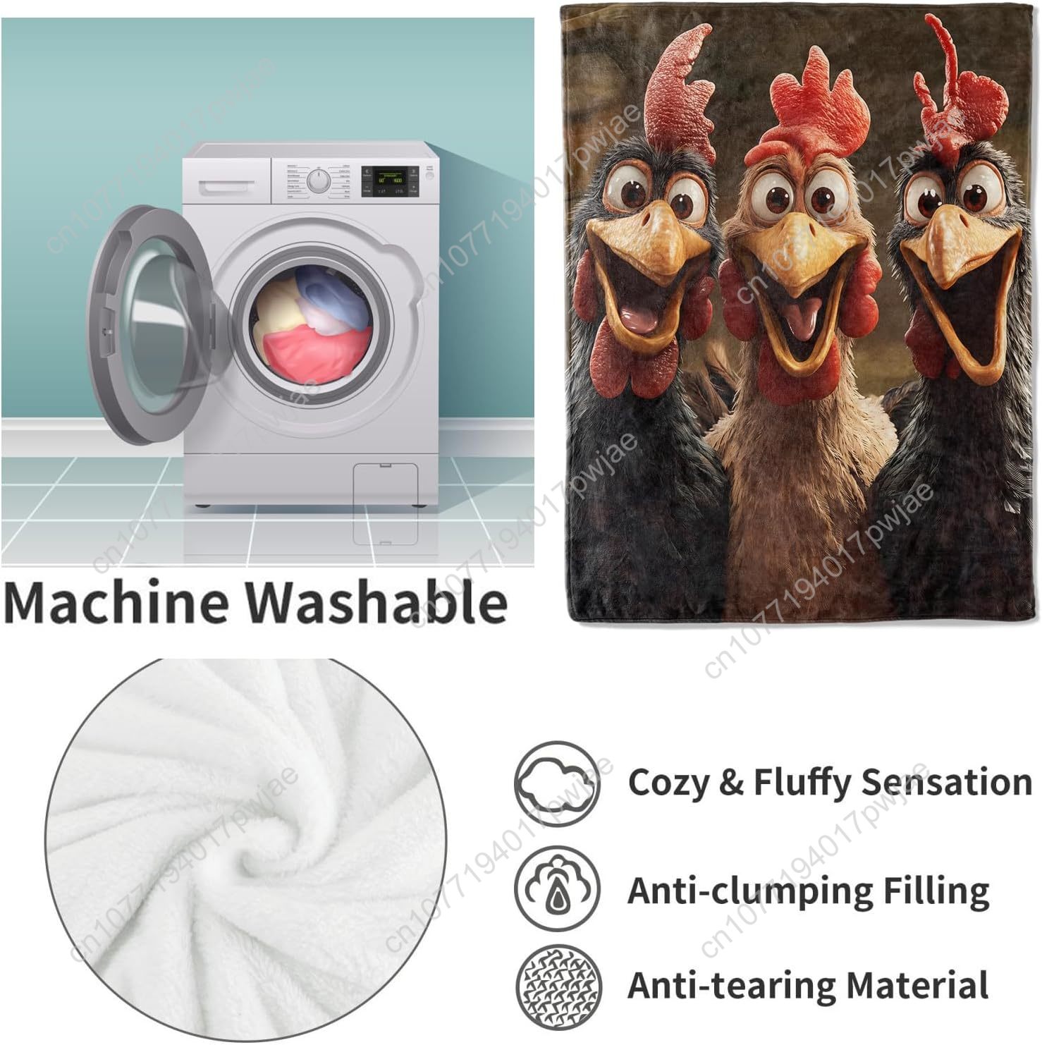 Couverture de poulets cadeaux  - Quality Home Textiles avis et prix