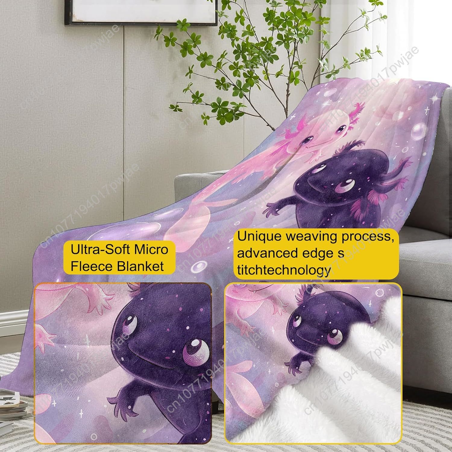 Couverture Axolotl mignonne co - Quality Home Textiles avis et prix