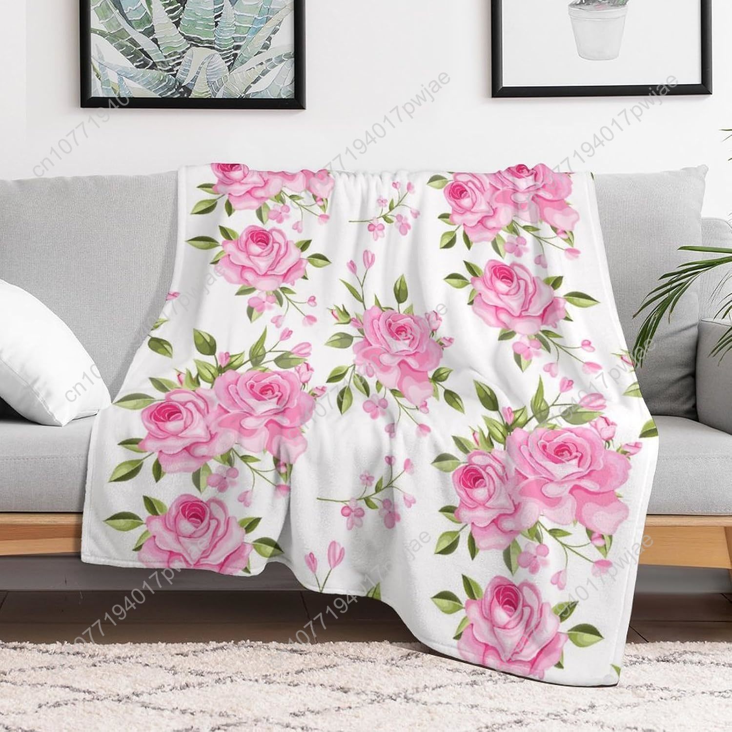 Couverture à fleurs roses, déc - Quality Home Textiles avis et prix