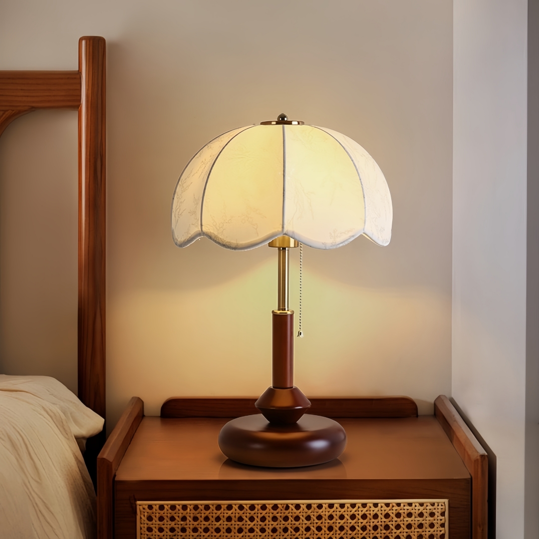 Lampe de table vintage à abat- - Home And Textiles avis et prix