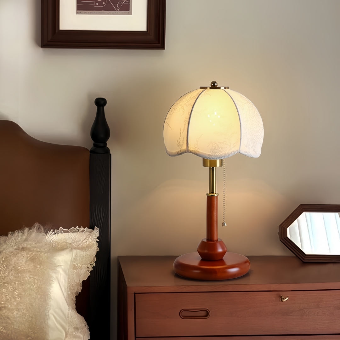 Lampe de table vintage à abat- - Home And Textiles avis et prix