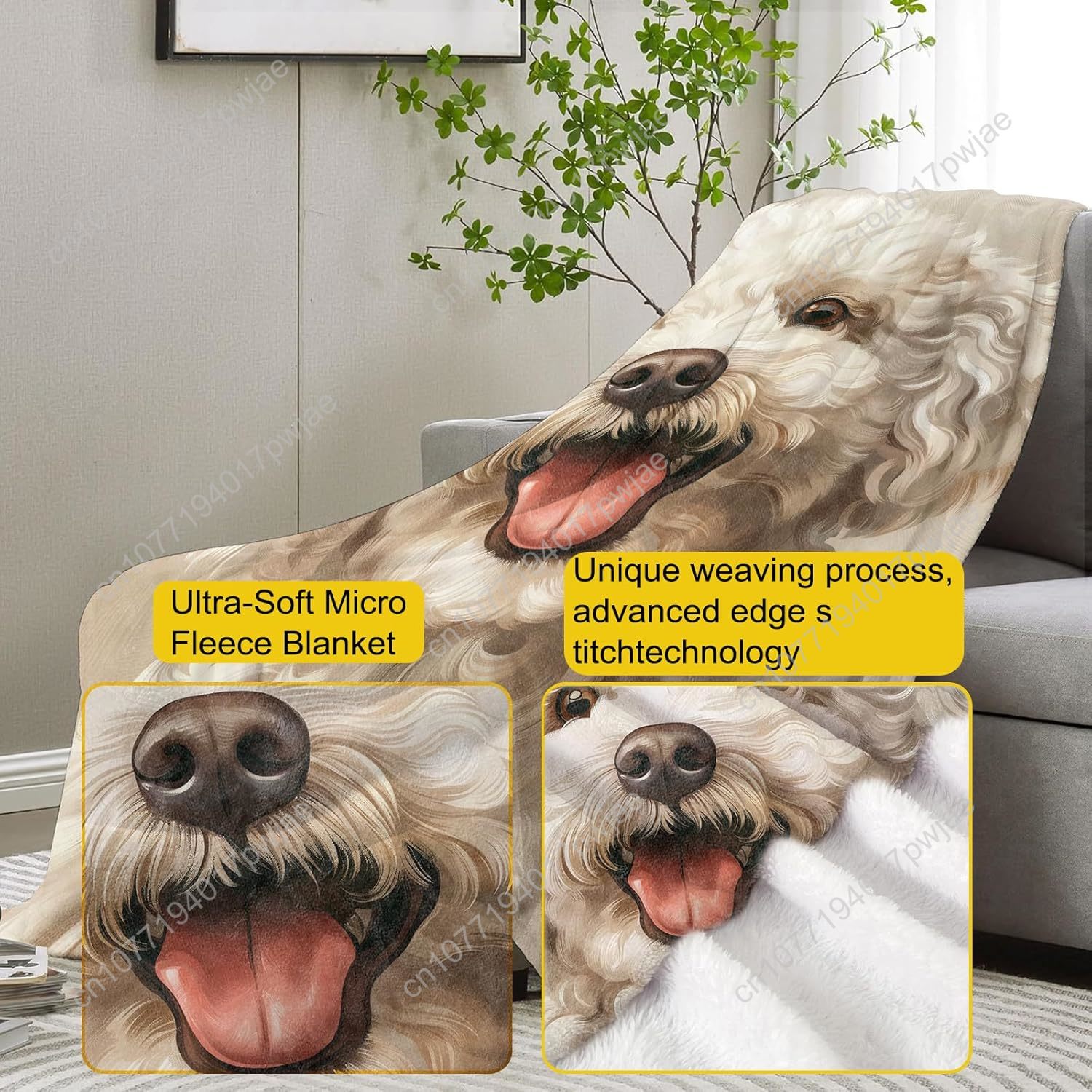 Couverture avec Portrait de ca - Quality Home Textiles avis et prix