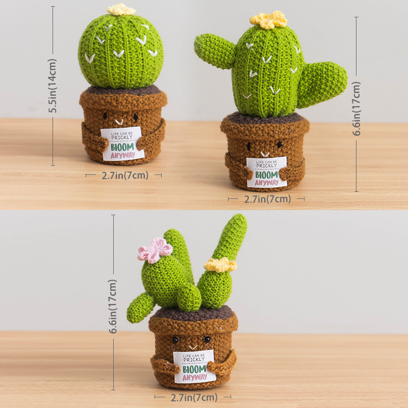 Cactus et tournesol en crochet - Home And Textiles Today avis et prix
